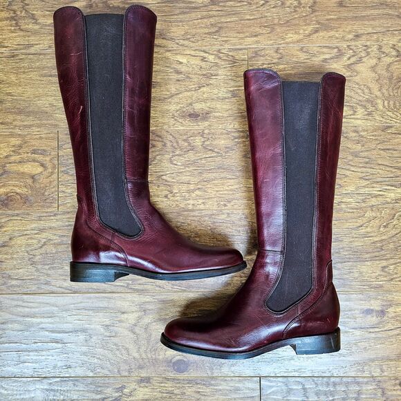 Wolverine 1000 Mile Heritage Darcy Women's Boots Cherry Red Leather Size 5.5B - Picture 3 of 14